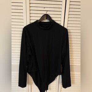 SHEIN Black Long Sleeve Bodysuit